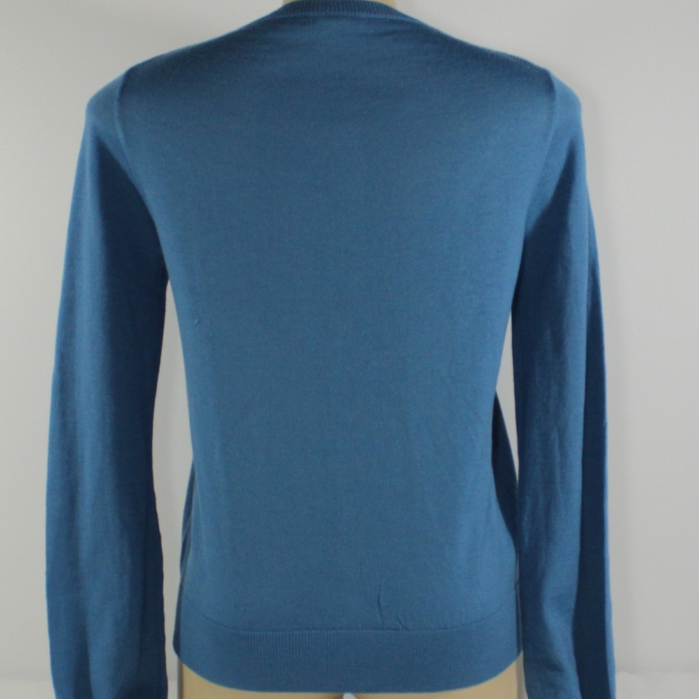 Jeweled Button Ann Taylor Cardigan Blue Size SM - Picture 3 of 8